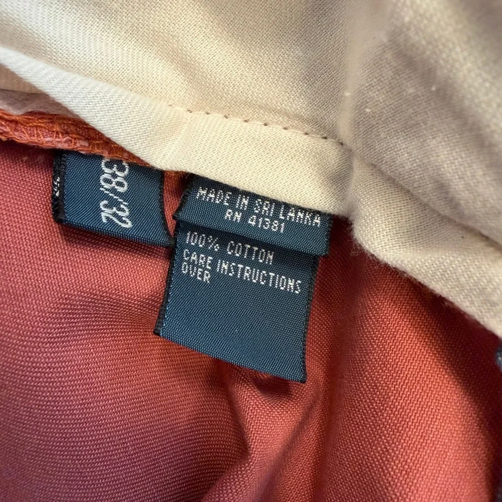 New Polo Ralph Lauren Chino Pants Mens 38x32 Coral Pink Classic Fit Cotton Twill